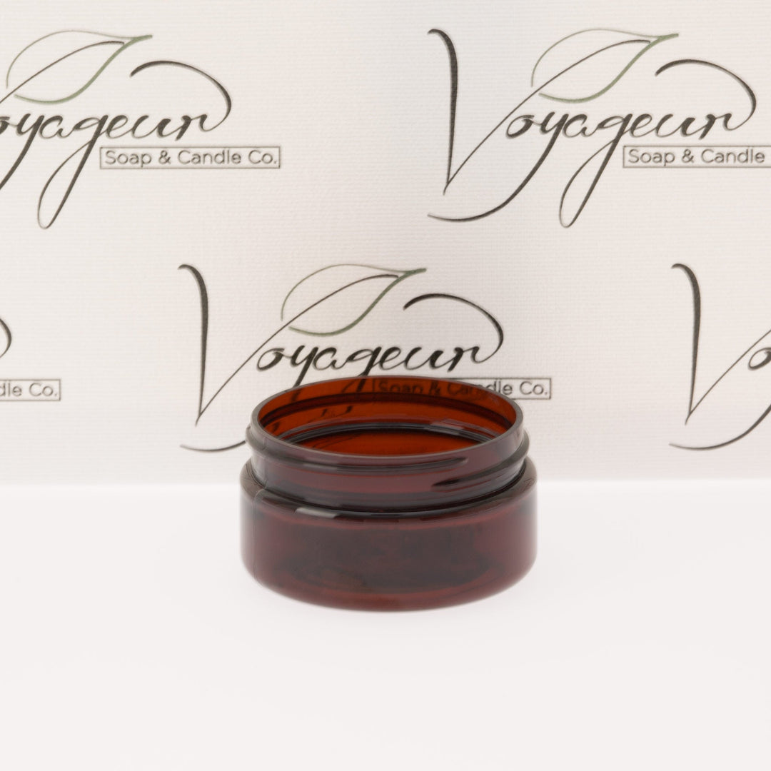 2 oz Amber Shallow Jar with No Closure