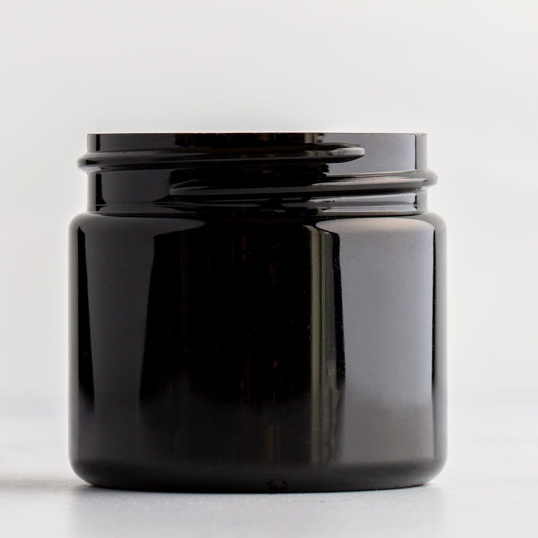 2 oz Black Straight Side Jar