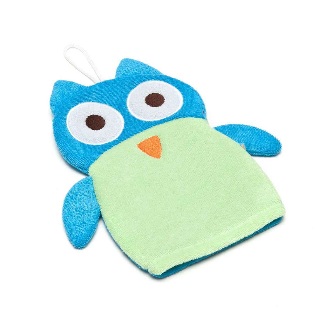 Owl Bath Mitt Friend