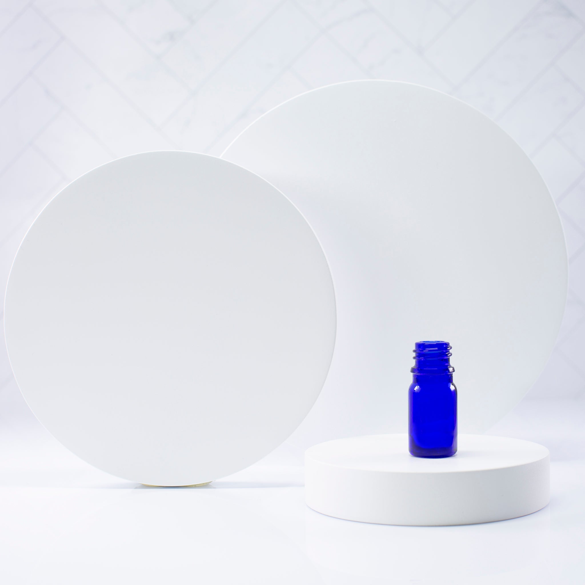 5 ml Blue Glass Essential Oil Bottle with 18400 Neck Voyageur Soap