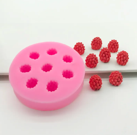 Raspberry Embed Silicone Mold - 8 Cavity