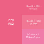 #02 Pink Candle Dye Block