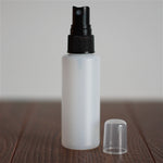 *60 ml Natural HDPE Cylinder with Mister - Black