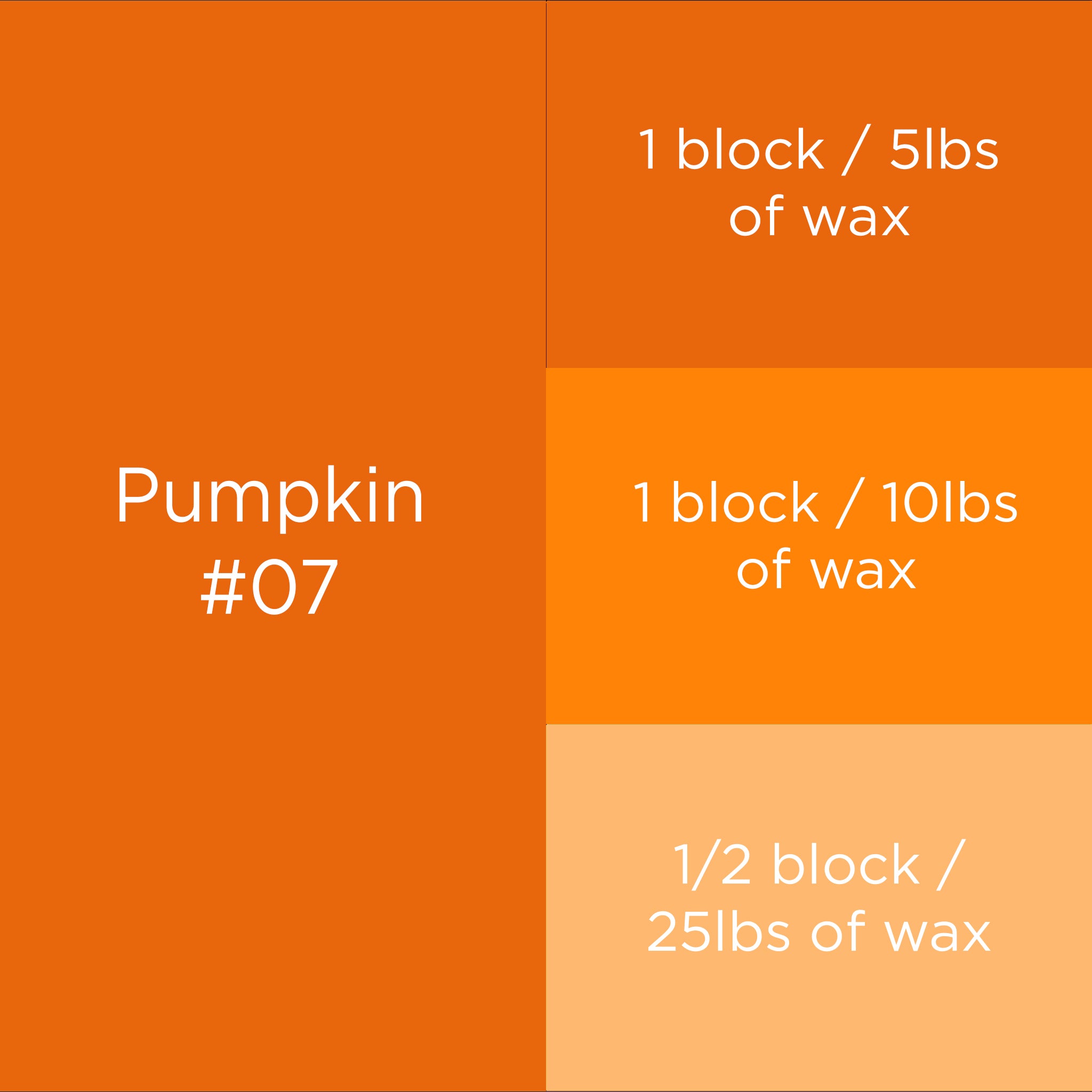 #07 Pumpkin Candle Dye Block