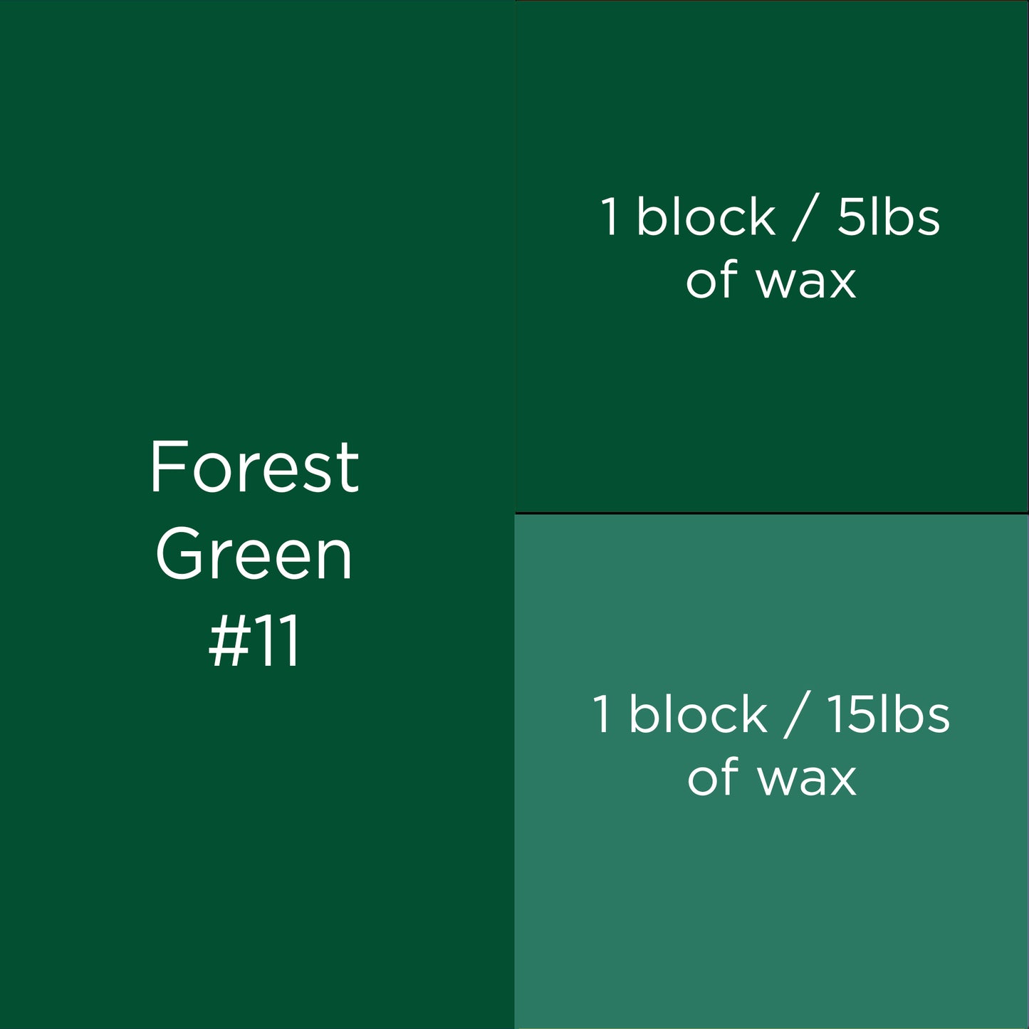 #11 Forest Green Candle Dye Block