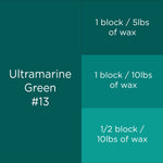 #13 Ultramarine Green Candle Dye Block