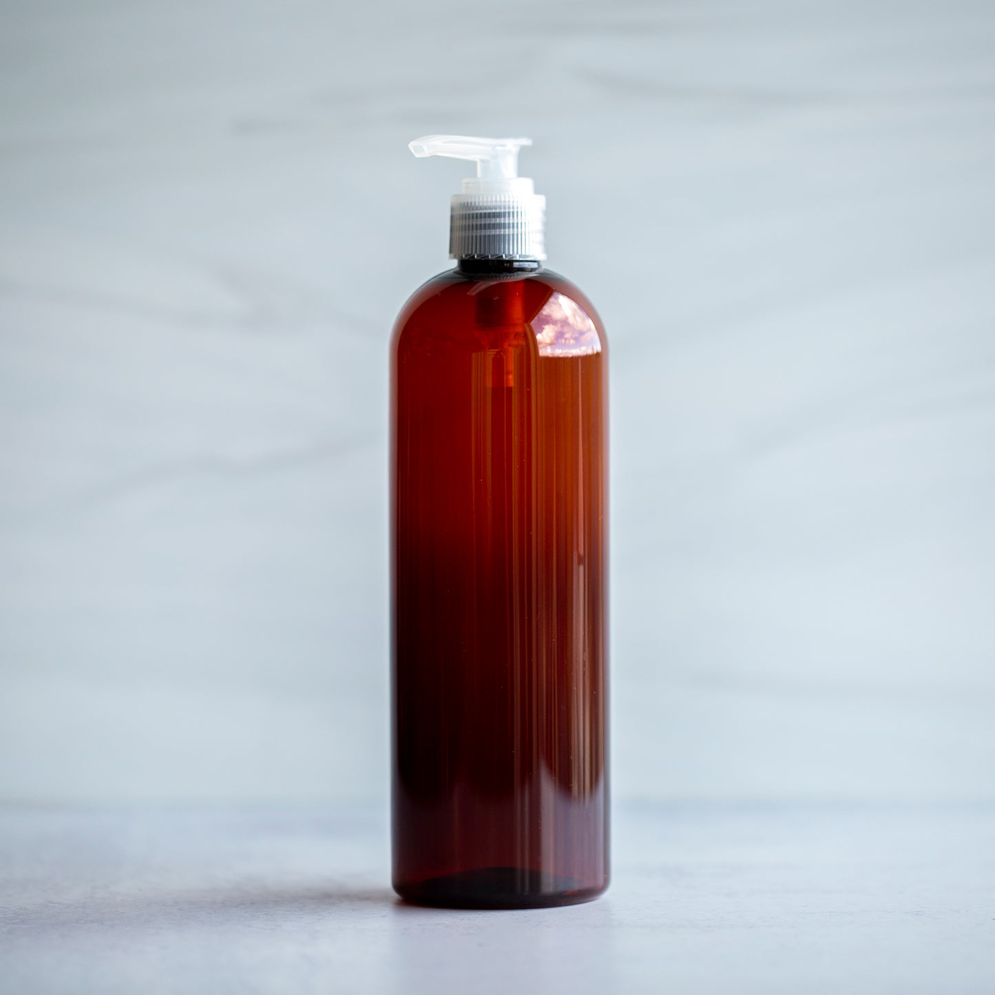 16oz Amber Bullet with Natural Pump