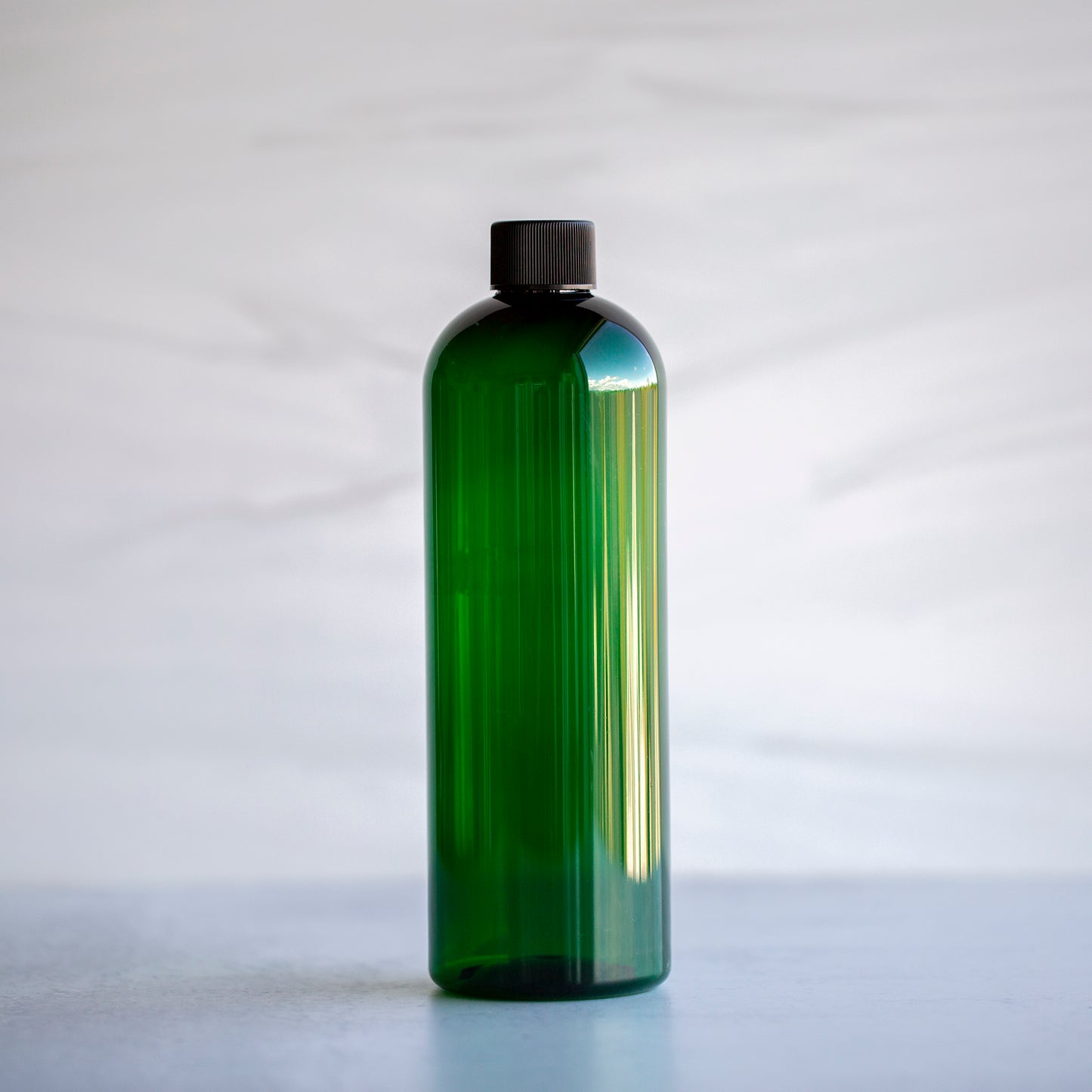 16 oz Green Bullet Bottle with Black Screw Cap
