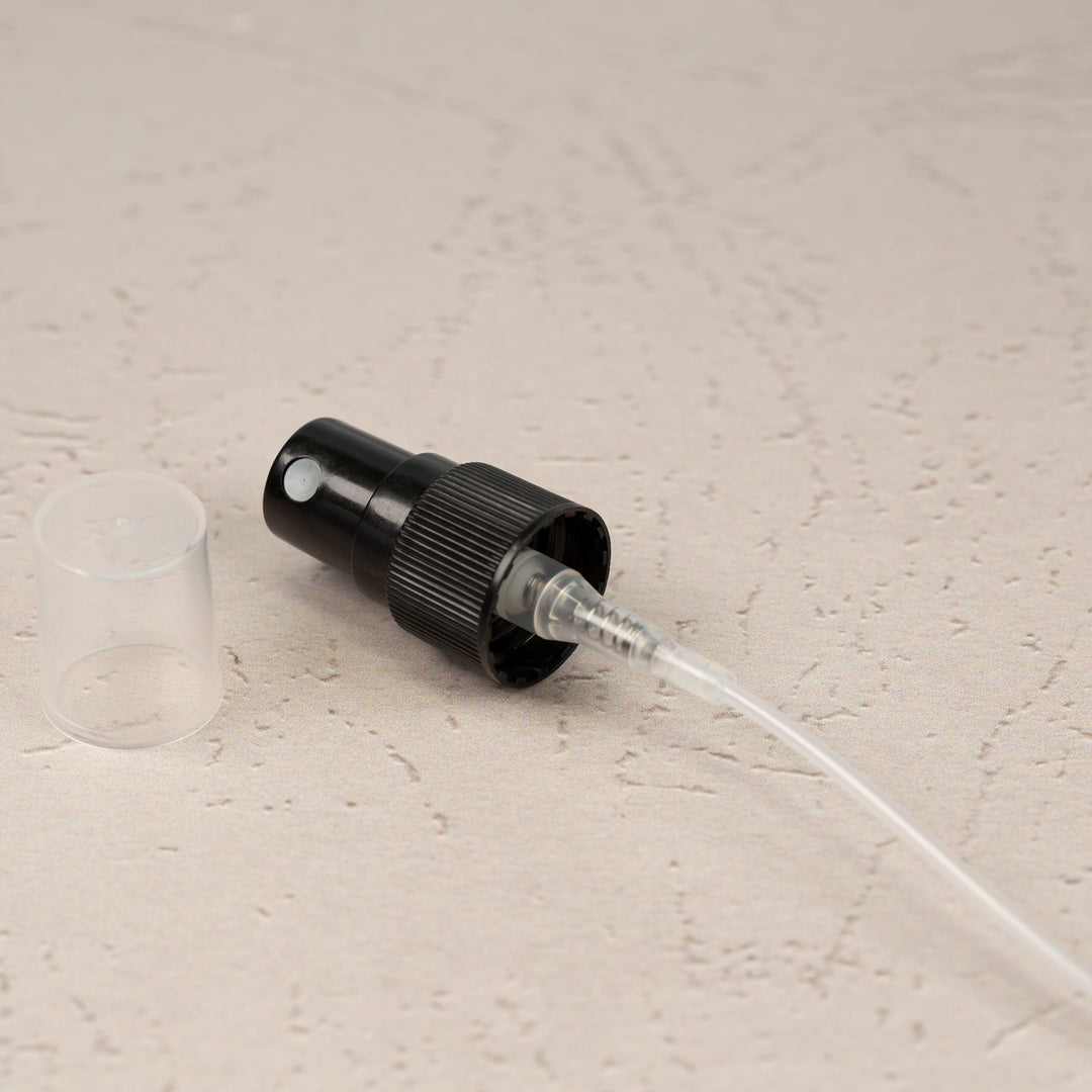 18-400 Black Fine Mist Sprayer for Essential Oil Bottles up to 15ml