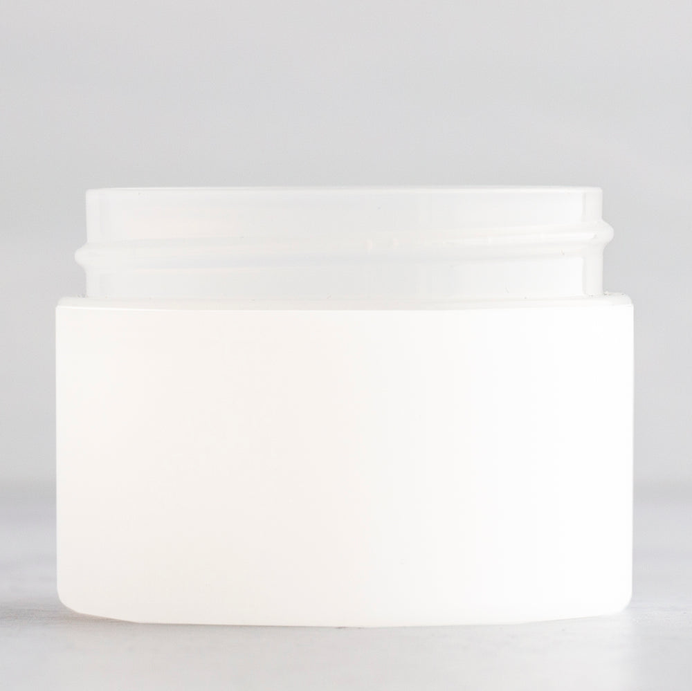1 oz Frosted Plastic Cosmetic Jar