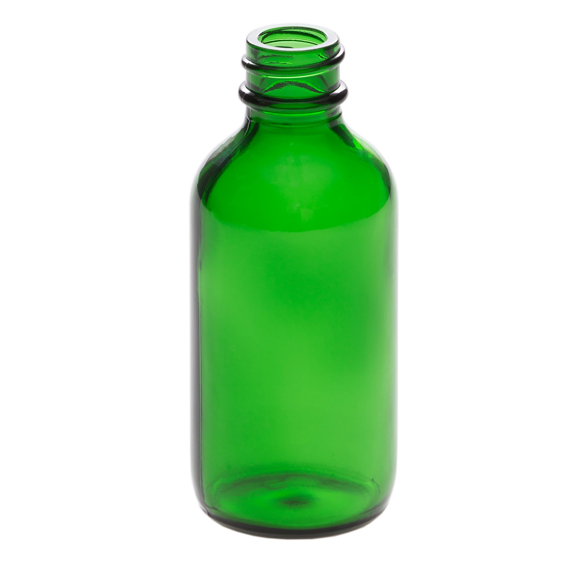2 oz Green Glass Bottle with 20-400 Neck