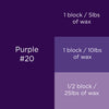 #20 Purple Candle Dye Block