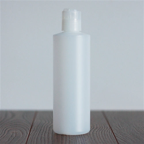 250 ml Natural HDPE Cylinder with Disc Cap - Natural