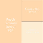 #24 Peach Blossom Ivory Candle Dye Block