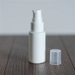 1 oz White Cylinder with Treatment Pump - White