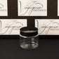 2 oz Clear Straight Sided Jar with Black Gloss Cap