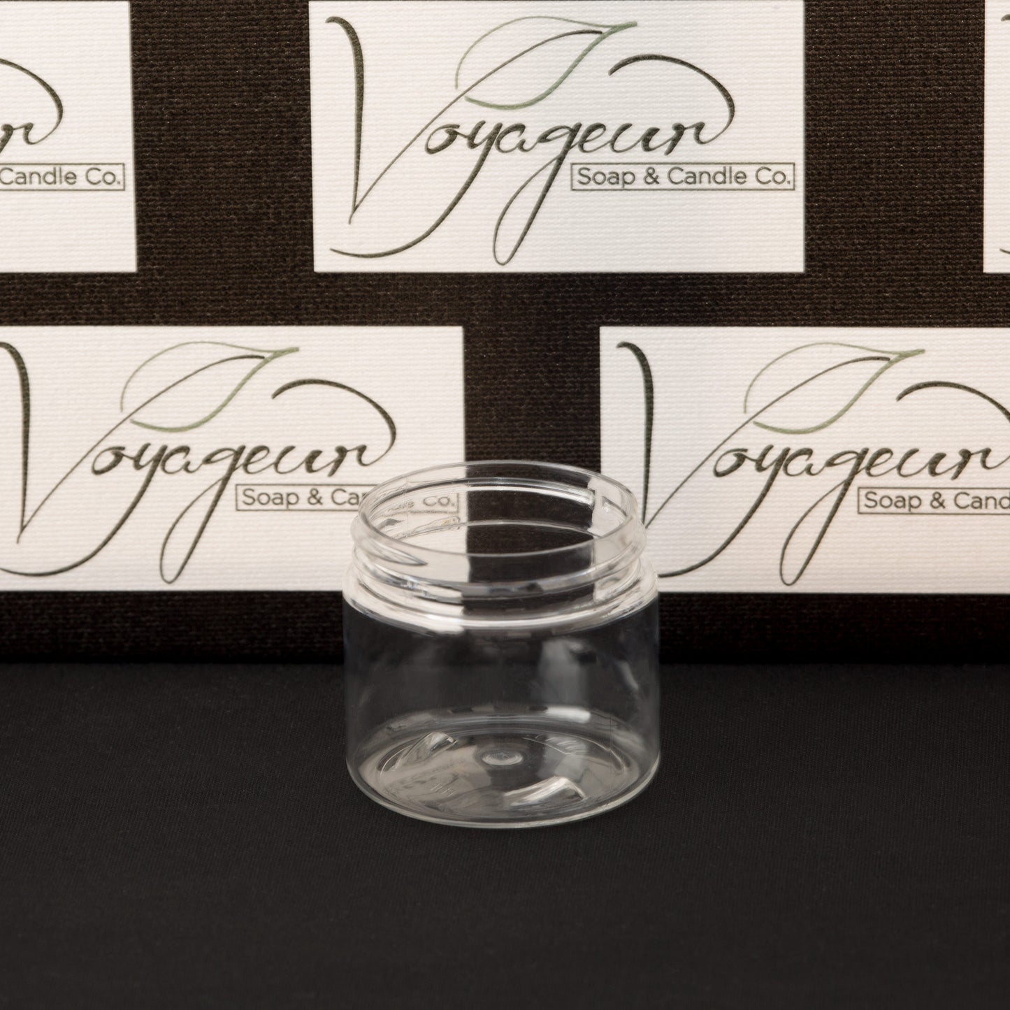 2 oz Clear Straight Sided Jar with No Closure