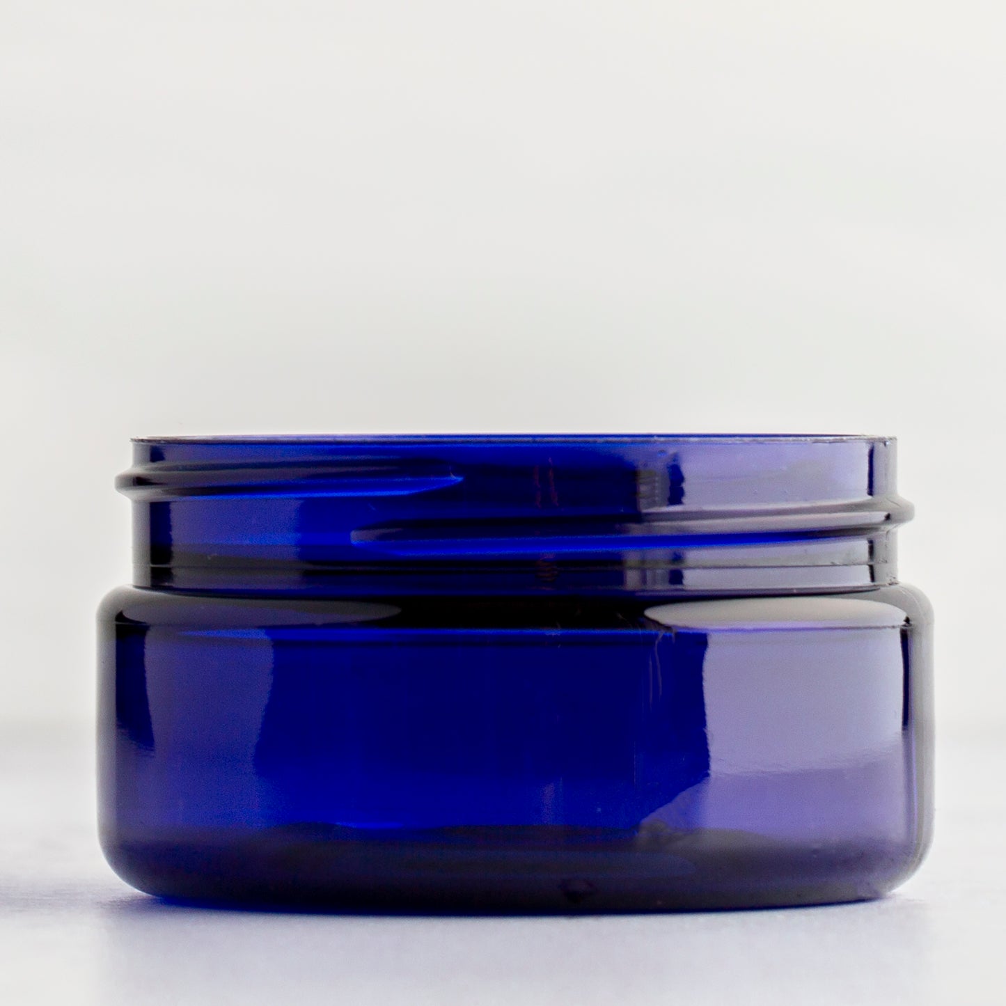 2 oz Blue Shallow Jar with No Closure