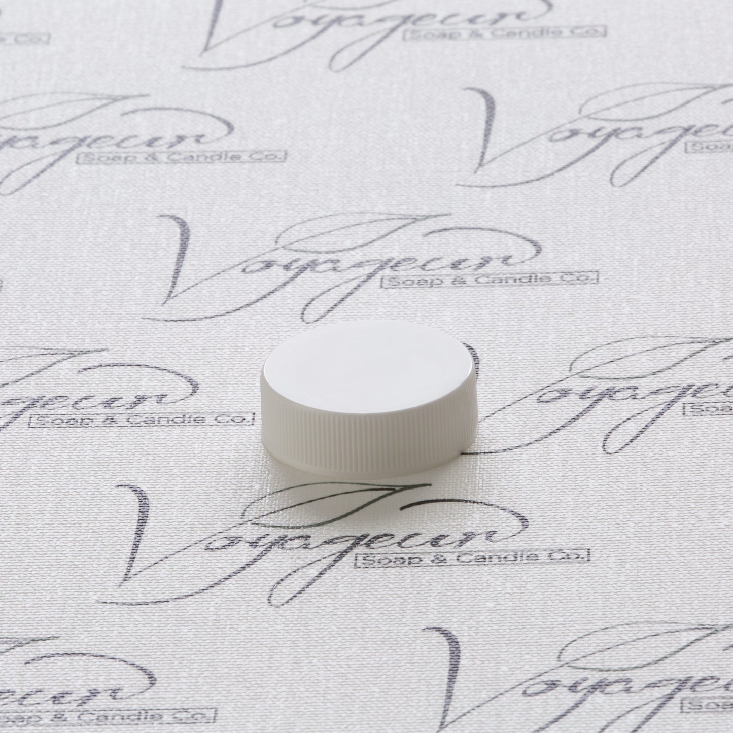 33-400 White Ribbed Screw Cap