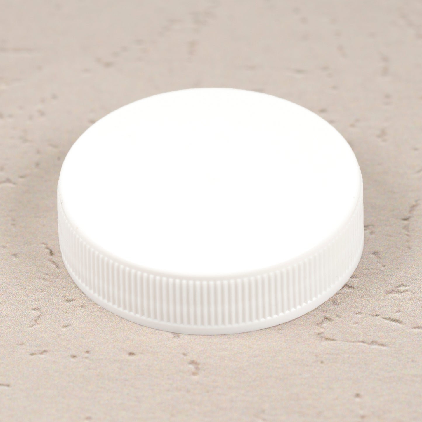 45-400 White Ribbed Screw Cap with PS-22 Liner