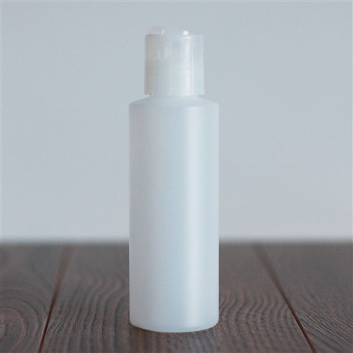 120 ml Natural HDPE Cylinder with Disc Cap - Natural