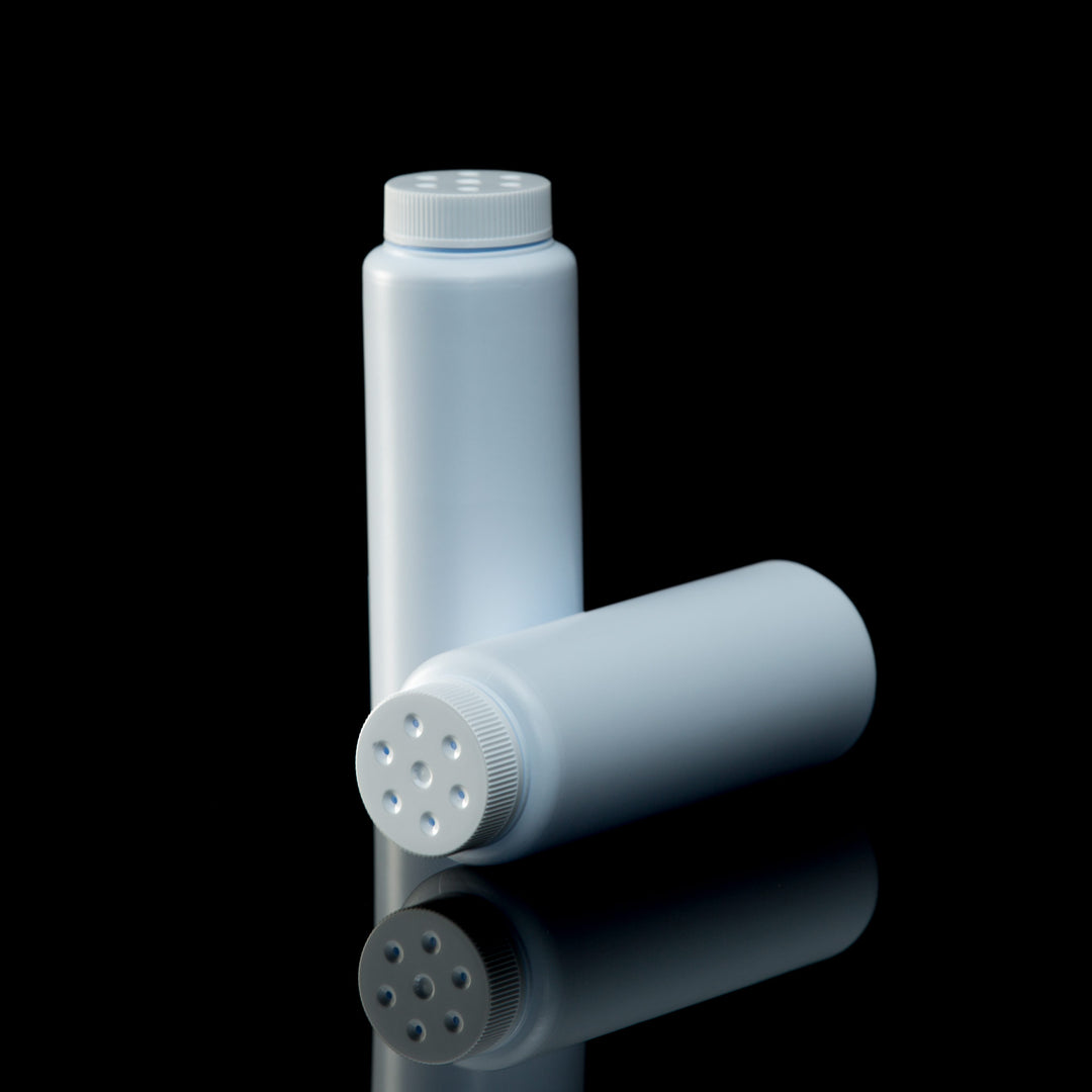 4 oz White HDPE Powder Shaker