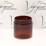 4 oz Amber Straight Sided Jar with No Closure