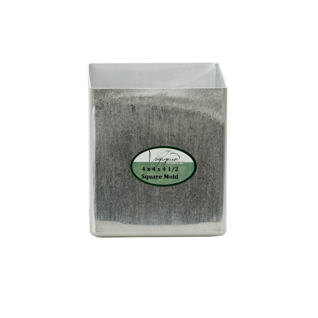 Square Metal Candle Mold 4" x 4" x 4.5"