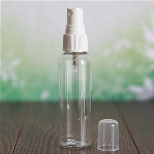 2 oz Clear PET Bullet with Mister - White