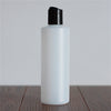 250 ml Natural HDPE Cylinder with Disc Cap - Black