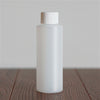 120 ml Natural HDPE Cylinder with White Rib Cap