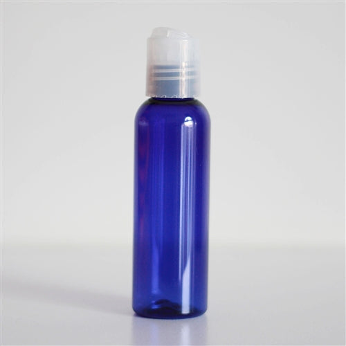 2 oz Blue PET Bullet with Disc Cap - Natural