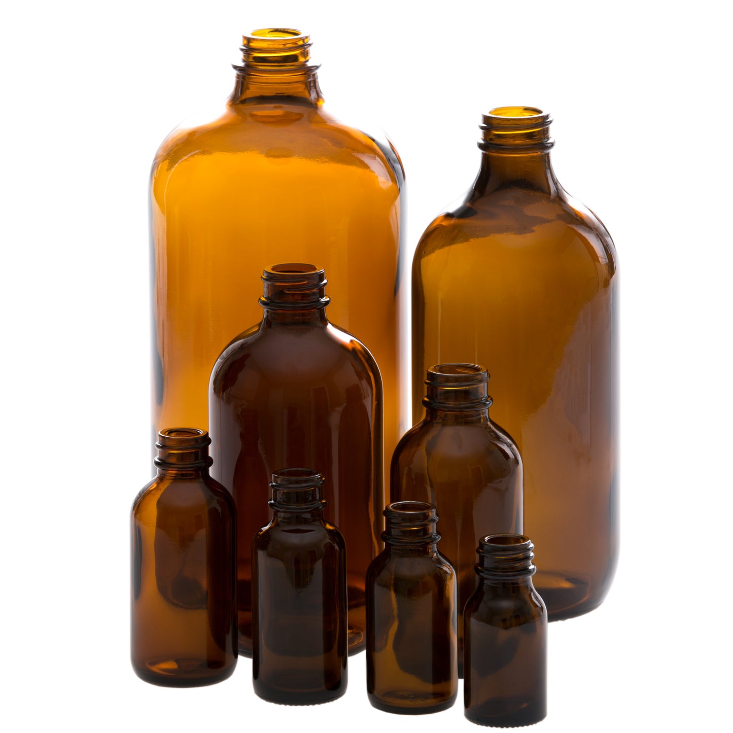 500 ml Amber Glass Bottle with 28-400 Neck