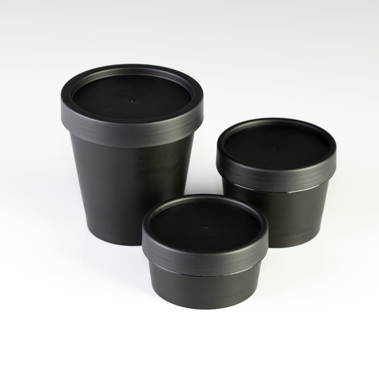1.7oz (50ml) Black Cosmetic Pot with Lid