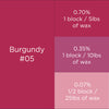 #05 burgundy dye block