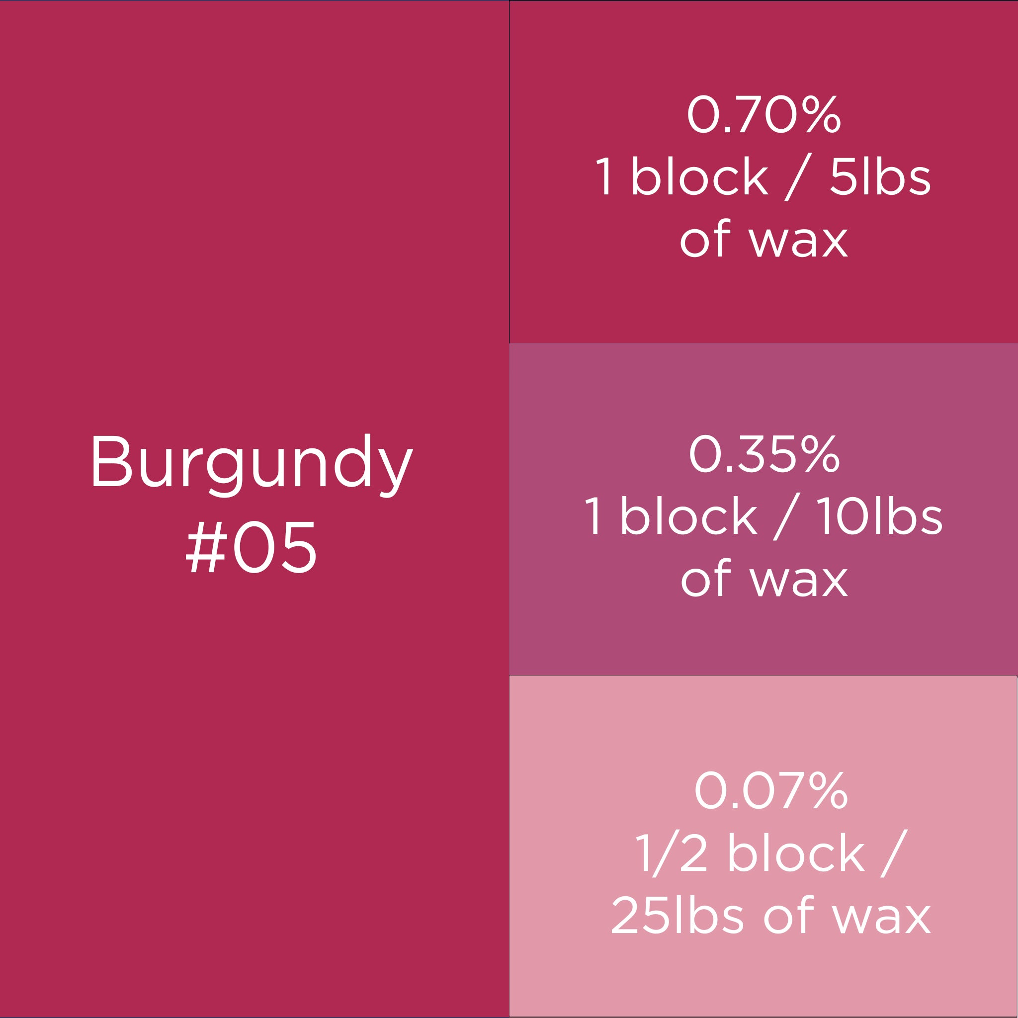 #05 burgundy dye block