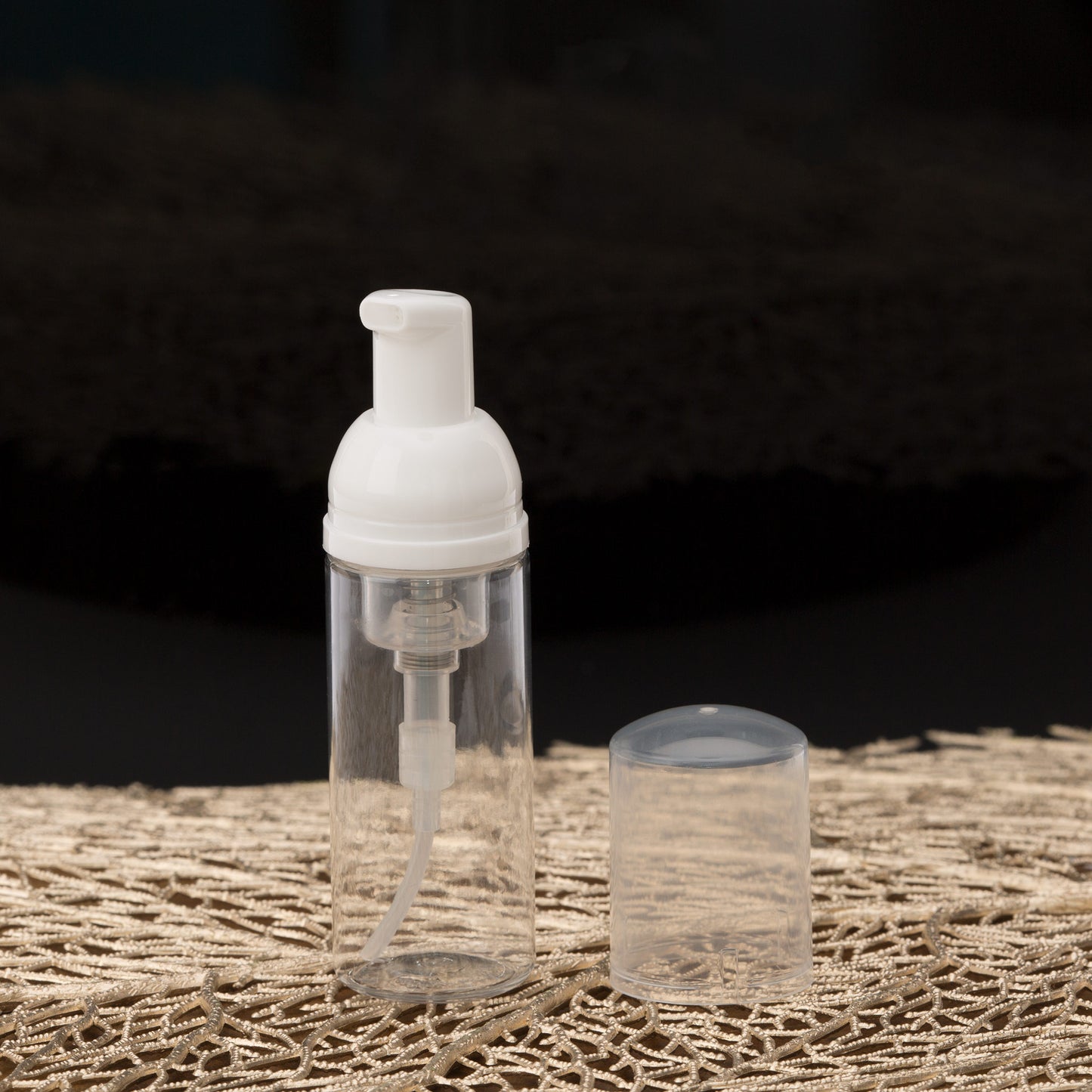 50 ml Clear Foamer Bottle with White Pump