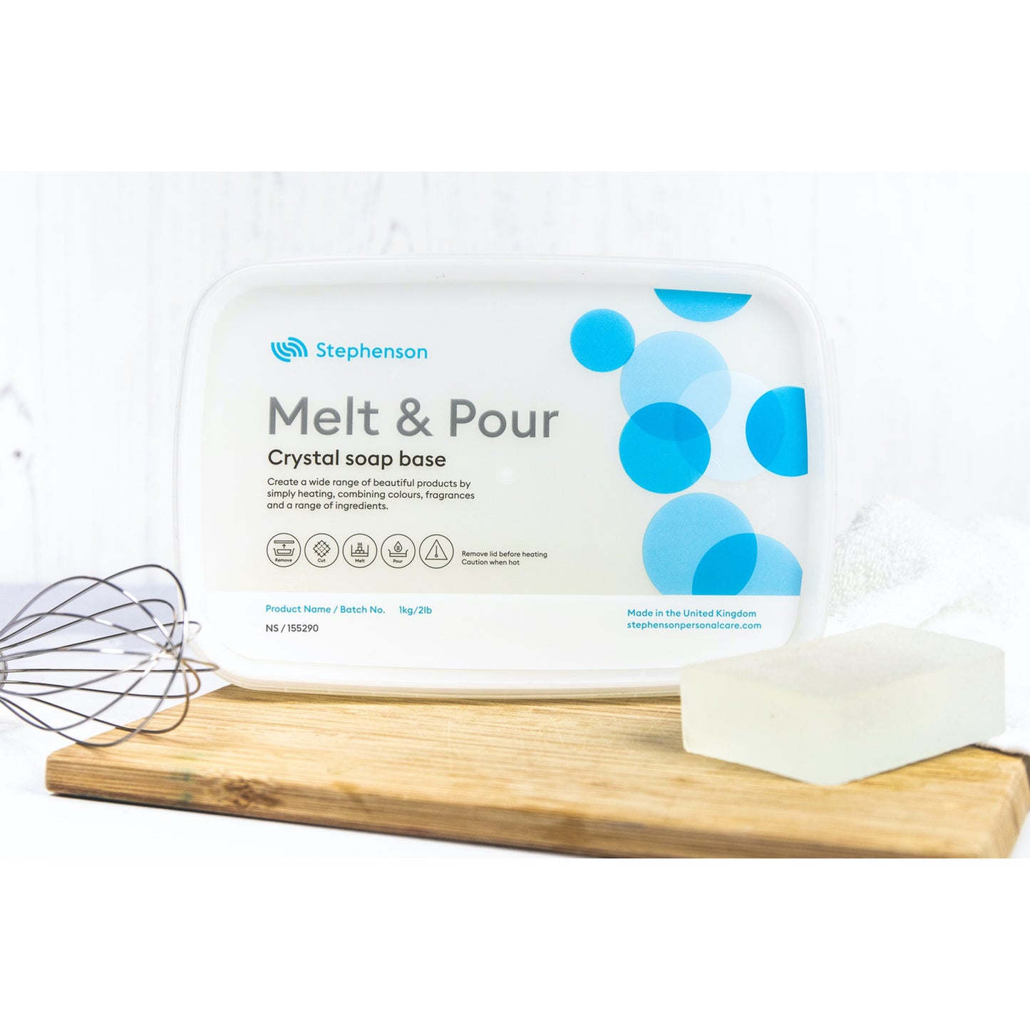 Stephenson Crystal Clear No Sweat Melt & Pour Soap Base