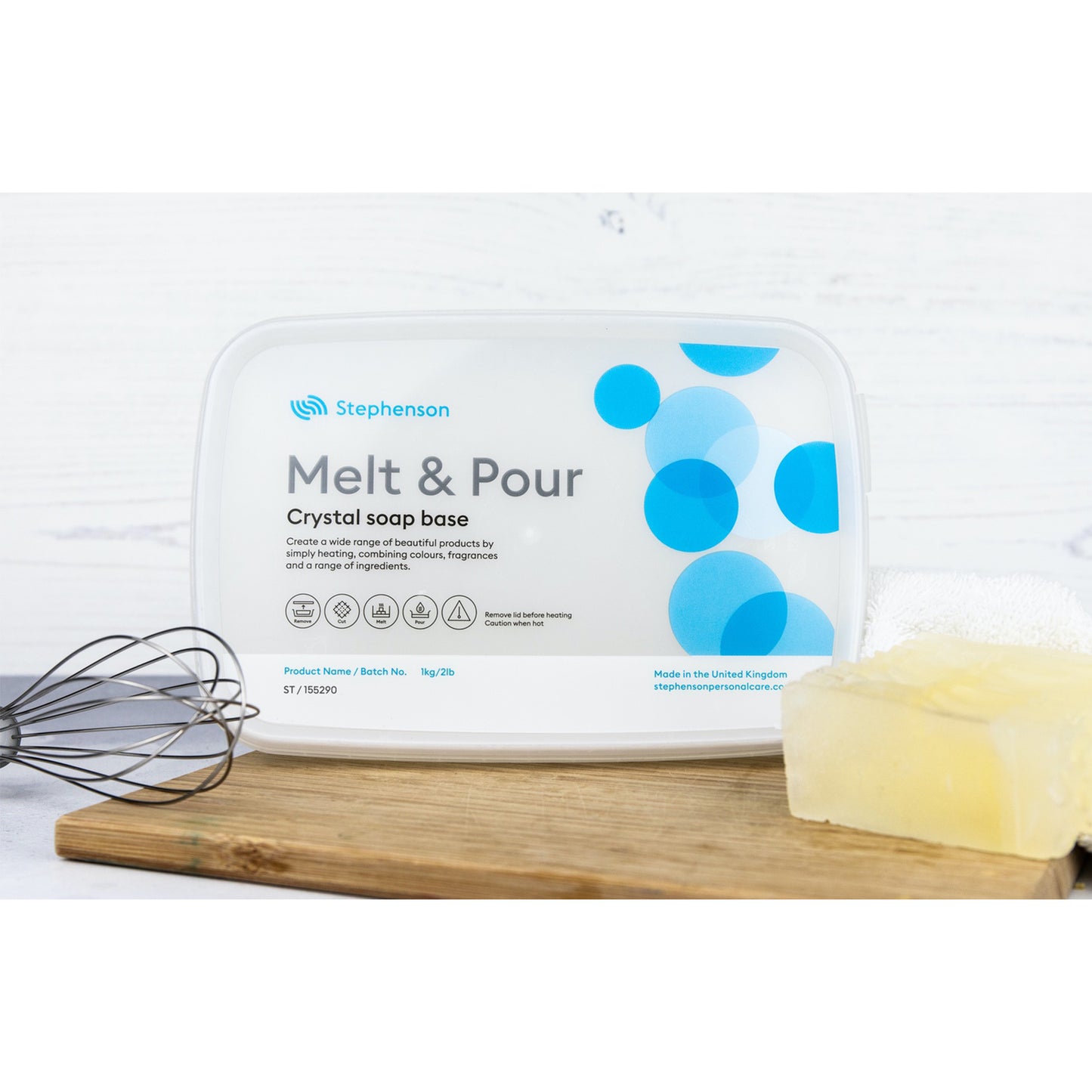 Stephenson Crystal Clear ST Melt & Pour Soap Base