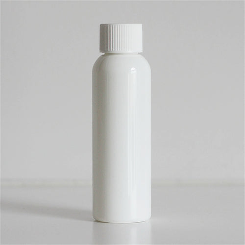 2 oz White Bullet Bottle with White Screw Cap