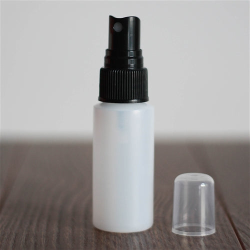 *30 ml Natural Cylinder with Mister - Black