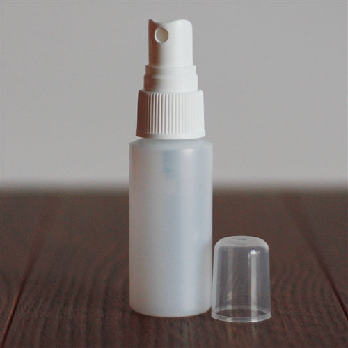 *30 ml Natural Cylinder with Mister - White