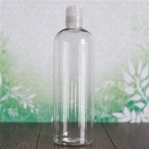 Clear PET Bullet with Disc Cap - Natural - 16 oz