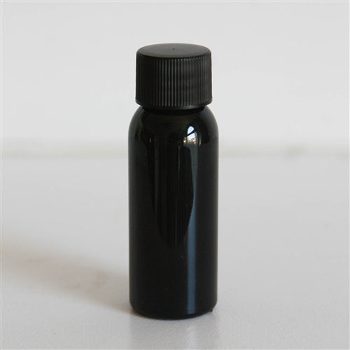 1 oz Black Bullet with Black Ribbed Cap