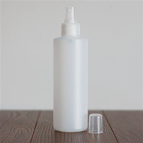 250 ml Natural HDPE Cylinder with Mister - Natural