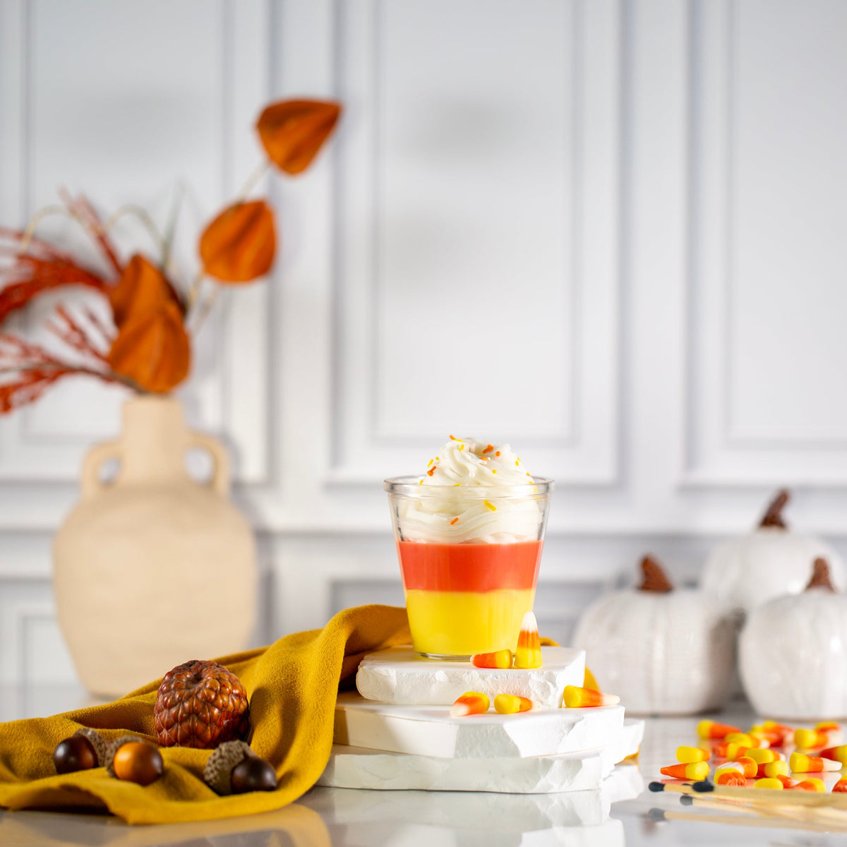 Candy Corn Whipped Soy Wax Candle