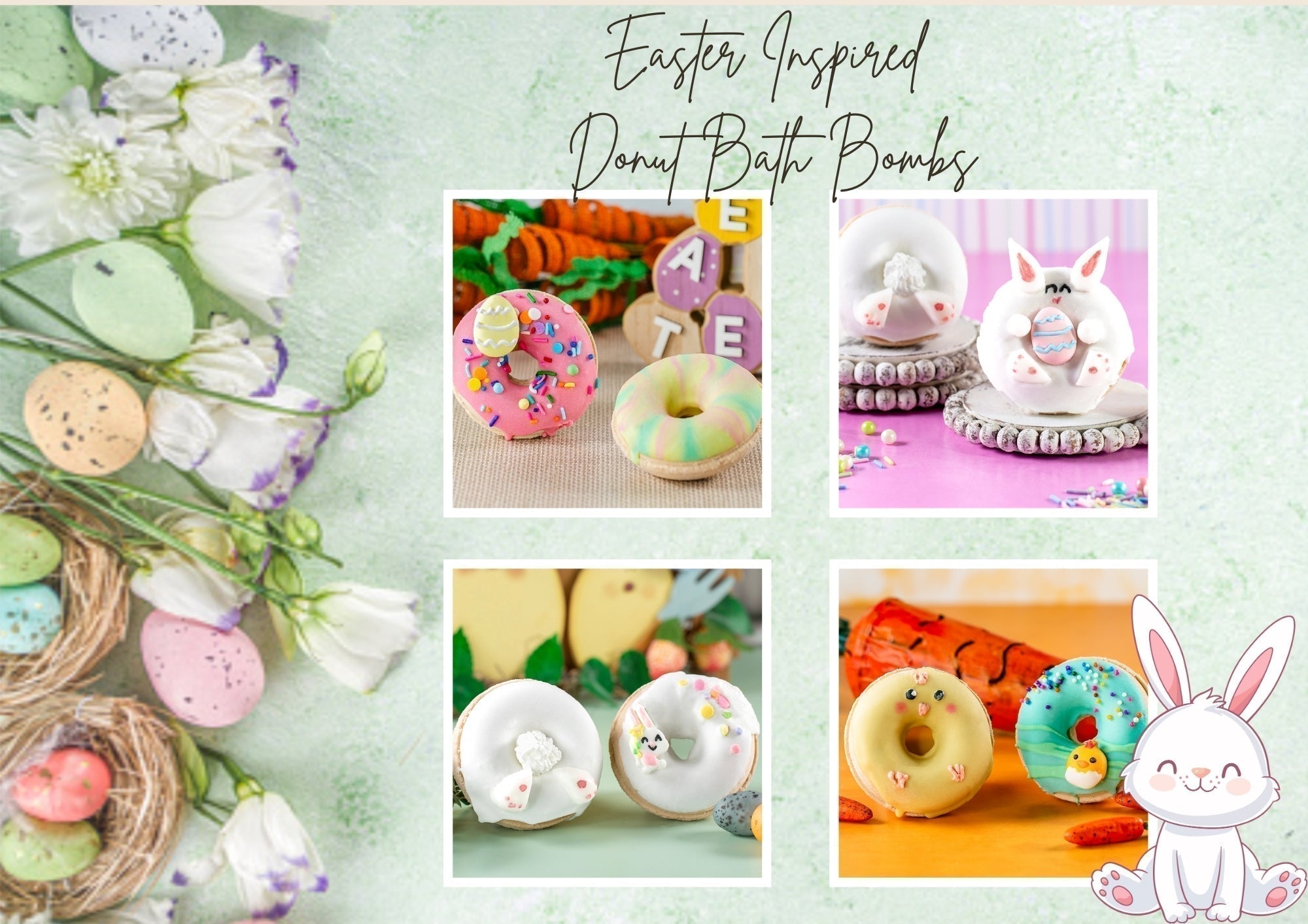 🐰Easter inspired Donut Bath Bombs