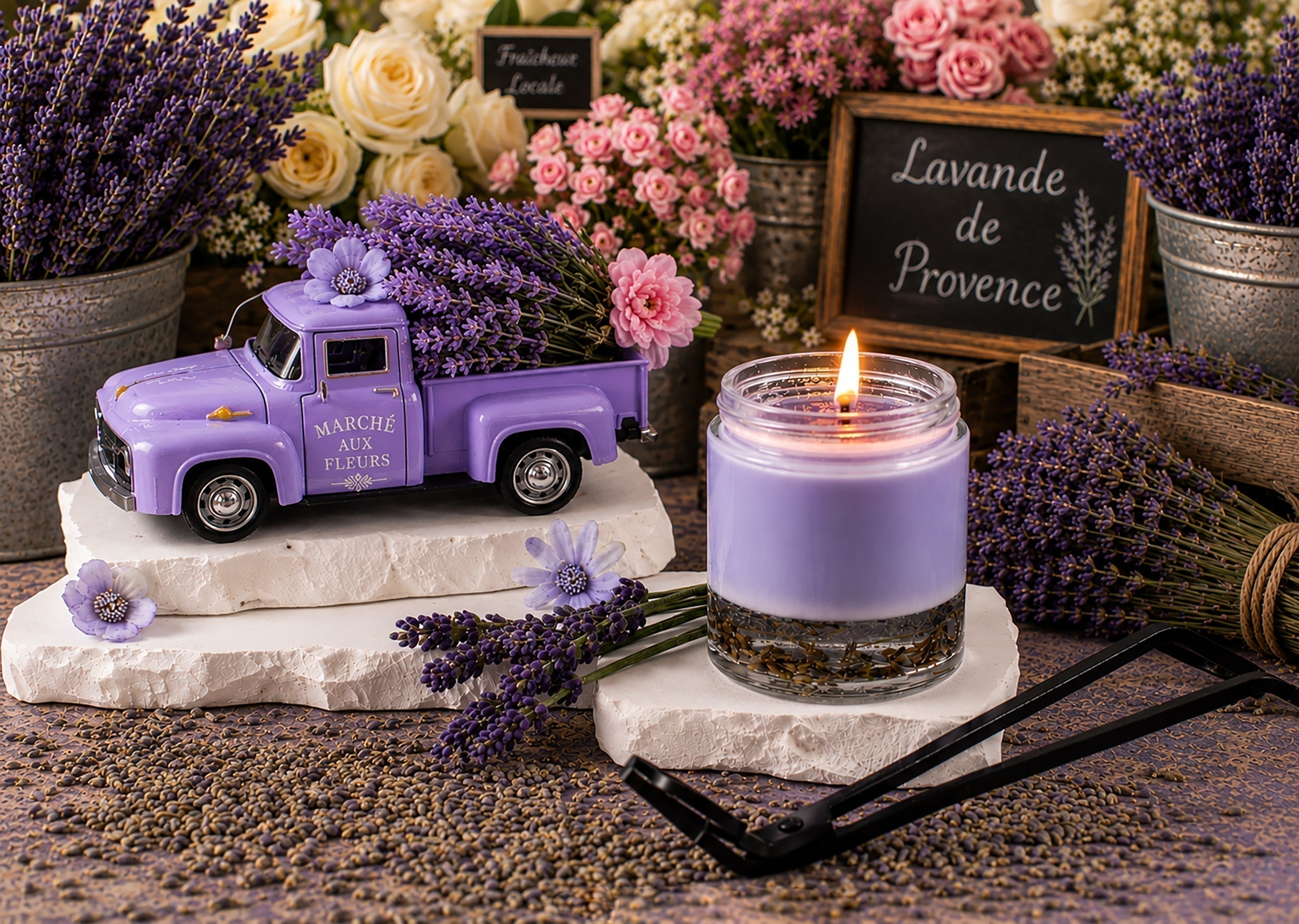 Lavender Aromatherapy Candle