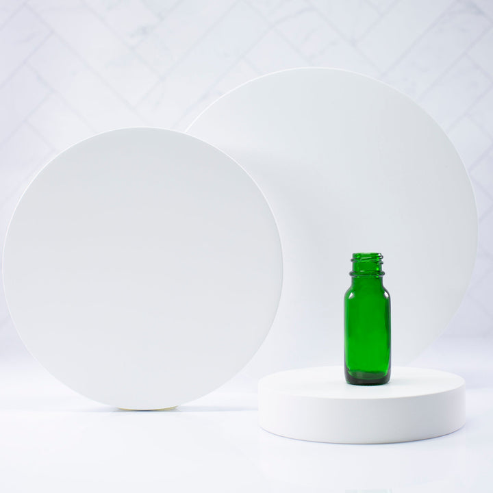 0.5 oz Green Glass Bottle with 18-400 Neck