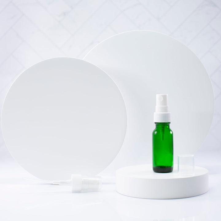 0.5 oz Green Glass Bottle with 18-400 Neck